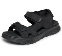 Skechers Wagner Avalon Sandalo da Uomo, Nero Sintetico, 42