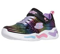 Skechers Wavy Beams, Scarpe sportive Bambine e ragazze, Black Textile Multi Trim, 27 EU