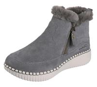 Skechers Wilshire BLVD-Fresh - Stivaletti da donna con zip, Oliva, 37 EU
