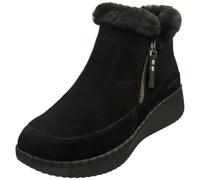 Skechers Stivaletti da donna Wilshire Blvd-Fresh Zip Nero 37,5 EU