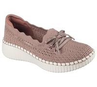 Skechers Wilshire Blvd-Knit Sail, Mocassino Donna, Moka, 35 EU