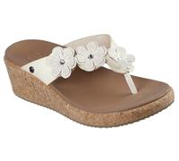 Skechers Women's ARCHFIT Beverlee-Rare Blossom Flip-Flop, Off White, 7