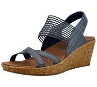 Skechers Women's Beverlee High Tea Sandal, Marina Militare, 38.5 EU