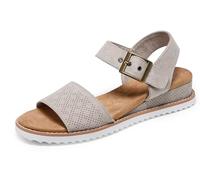 Skechers Women's Bob's Desert KISS Shore Enough, Taupe Microfiber, 41 EU