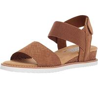 Skechers Women's Bobs Desert Kiss Wedge Sandal Chestnut 7 Wide