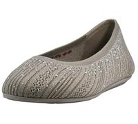 Skechers Women's Cleo 2.0-Glitzy Daze Ballet Flat, Tortora, 41 EU