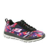 Skechers Women's Comfort Flex SR HC PRO Health Care Professional Shoe,Black/Multi,8 M US