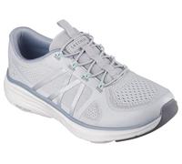 Skechers D'Lux Comfort 2.0 Victory, Scarpe da Ginnastica Donna, Gray Mesh/Mint Trim, 37.5 EU