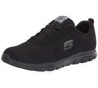 Skechers Women's Ghenter Bronaugh Food Service Shoe, Black, 9 Wide