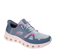 Skechers Women's Glide-Step PRO Hands Free Slip-INS Sneaker, SLTP=Slate/Pink, 8 Wide