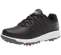 Skechers Women's Go Jasmine Spiked Waterproof Golf Shoe, Black, 8