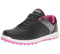 Skechers Women's Go Pivot Spikeless Golf Shoe Sneaker, Black/Pink Splash Print, 7