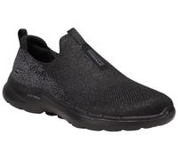 Skechers Sneaker Go Walk 6-Glimmering da donna, Black/Lavender, 36 EU