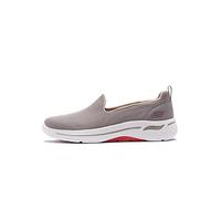 Skechers Women's Go Walk Arch Fit-Grateful Sneaker, Taupe Coral, 36.5 EU