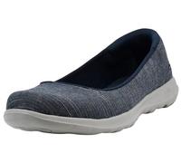 Skechers Women's Go Walk LITE-136001 Ballet Flat, Navy, 9.5 Medium US