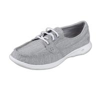 Skechers Women's Go Walk Lite-15433 Wide Boat Shoe, US, Grigio, 37 EU
