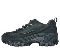 Skechers Women's Hi-ryze Doja'lite Premium Trainers, Olive Leather Mesh Trim, 37.5 EU