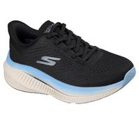 Skechers Women's Max Cushioning Arch Fit Roslyn Sneaker, Black/Blue, 7.5
