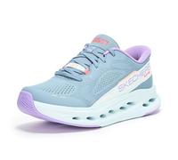 Skechers Women's Max Cushioning Glide Step Caledonia Hands Free Slip-ins Sneaker, Slate, 7