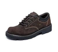 Skechers Women's Parties-Mate Oxford,Chocolate Suede Leather,8.5 M US