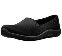 Skechers Women's Reggae Fest-Willows-Wide Loafer Flat, Black, 7 W US