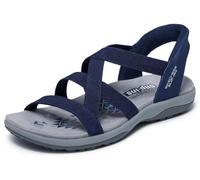 Sandali Skechers Reggae Slim Skech Appeal blu navy grigio donna - 37