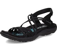 Skechers Women's Reggae Slim Takes Two Sandals Black in Size 38