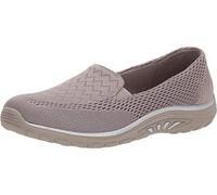 Skechers Women's Relaxed Fit Reggae Fest Willows Slip On,Dark Taupe,US 8.5 M