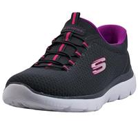 Skechers Summits Top Player, Scarpe da ginnastica Donna, Grey Charcoal Black Purple, 40 EU