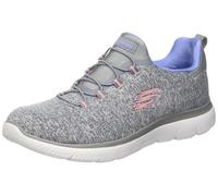 Skechers Women's, Summits - Quick Getaway Sneaker - Wide Width Grey Blue 8.5 W