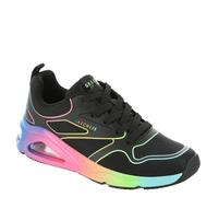 Skechers Women's Tres-Air Uno-Rainbow Roads Sneaker, Black Mulit, 40 EU