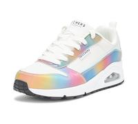 Skechers Women's Uno-Opalescent Sneaker, White Multi Coloured, 37 EU