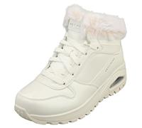Skechers Women's Uno Rugged Ankle Boot, bianco, 36 EU
