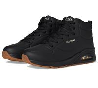 Skechers Women's Uno-Stand High Sneaker, Black/Black, 6