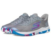 Skechers Women's Viper Court PRO 2.0 Sneaker, Gray Synthetic Textile Multi Trim, 39.5 EU
