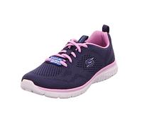 Skechers Women's Virtue Kind Favor Trainers, Navy Mesh Lavender Trim, 35.5 EU