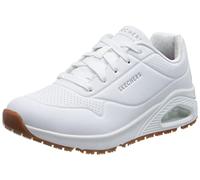 Skechers Work Uno Sr, Sneaker Donna, White Synthetic, 39.5 EU