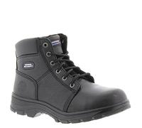 Skechers Workshire, Stivali per lavori industriali Uomo, Black Embossed Leather, 42 EU