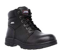 Skechers Stivali Workshire per lavori industriali Uomo Pelle nera goffrata Taglia 43 EU
