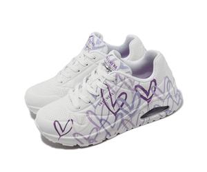 Skechers x James Goldcrown Uno-Spread The Love White Lavendar Women 155507-WLPR