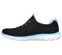 Skechers Zapatillas de Mujer para Caminar SUMMINTS 12980 Negro, Sneaker Donna, Black Turquise, 37 EU