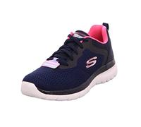 Scarpe Skechers Bountiful - Quick Path blu scuro rosa fluorescente bianco donna - 41