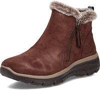 Skechers Zip Bootie, Stivali alla Moda Donna, Cioccolato, 37 EU