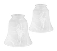 Skelang 2 pezzi paralume per ventilatore da soffitto, paralume a labbro, sostituisce le sfere del paralume a campana, Alabaste