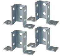 Skelang 4 staffe di montaggio a 90 gradi a forma di ala, 8 fori, bulloni da 1/2" in canale puntone da 1-5/8"