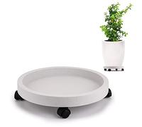 Skelang Carrello per piante da 33 cm, con ruote, carrello per piante pesanti, pianta in vaso, fioriera da giardino, capacità di carico 81,6 kg