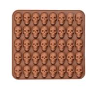 Skeleton Bake Stampo in silicone a forma di teschio per caramelle gommose di Halloween riutilizzabili per la cottura | Teglia antiaderente a forma di teschio e piccola, facile da