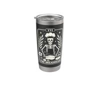 Skeleton Baker Tarot Card Gothic Baking Lover Bread Maker Bicchiere termico in acciaio inox doppia parete