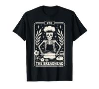Skeleton Baker Tarot Card Gothic Baking Lover Bread Maker Maglietta