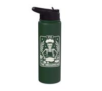Skeleton Baker Tarot Card Gothic Baking Lover Bread Maker Stainless Steel Insulated Water Bottle